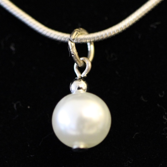 Vintage Sterling Silver 825 Pendant Drop Necklace - Picture 1 of 8